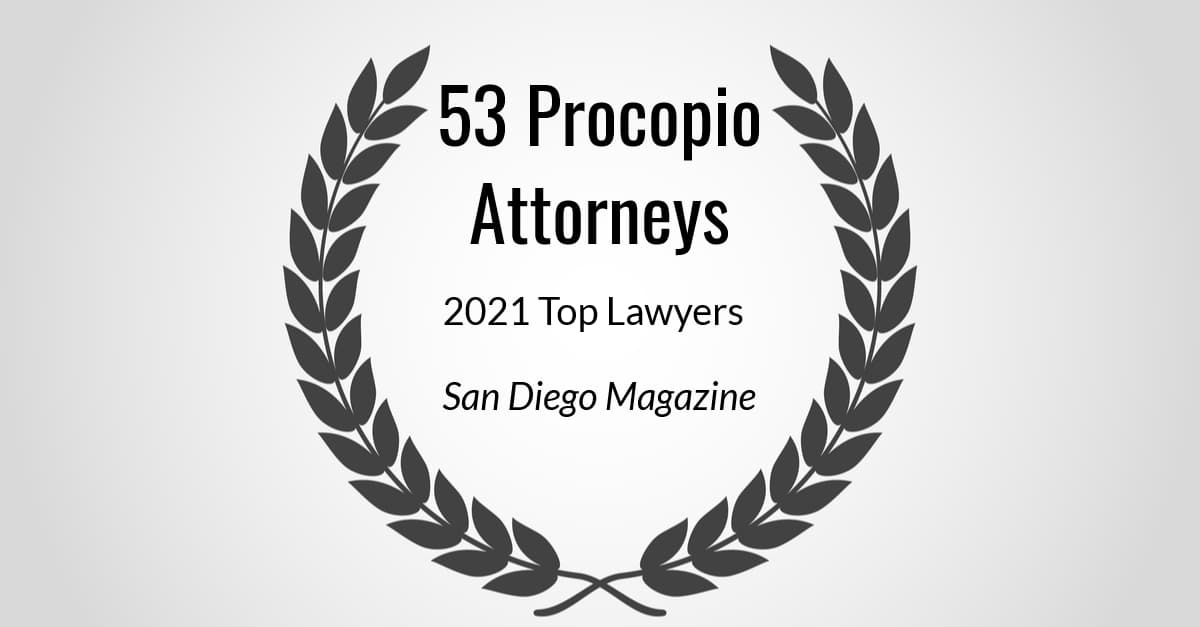 53 Procopio Attorneys Recognized as 2021 Top Lawyers by San Diego Magazine