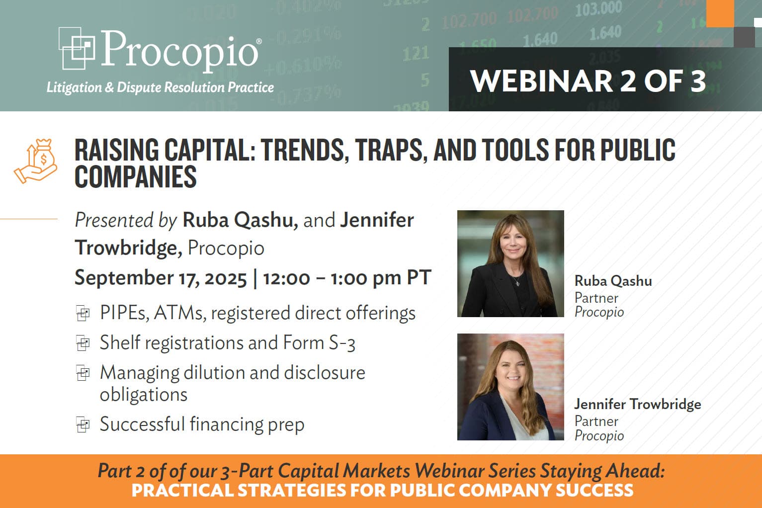 Raising Capital: Trends, Traps, and Tools for Public Companies