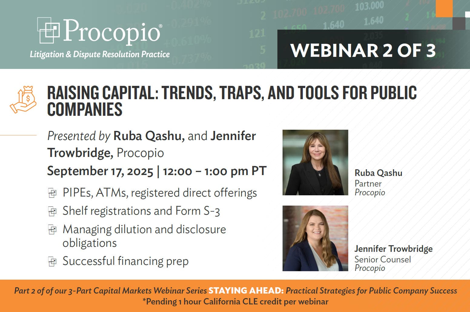 Raising Capital: Trends, Traps, and Tools for Public Companies