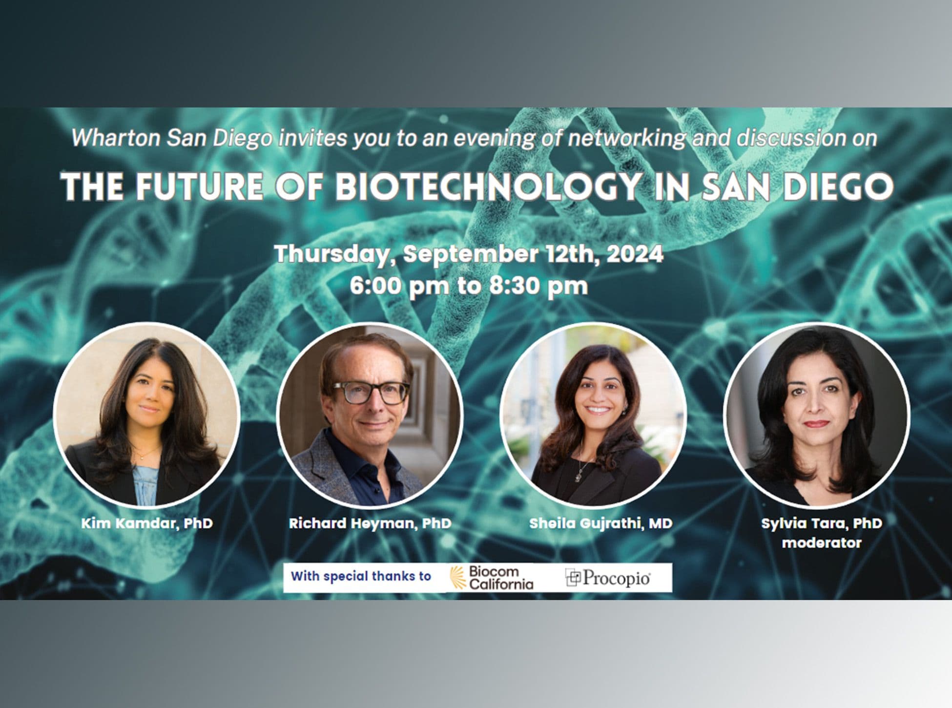 Wharton San Diego Presents: The Future of Biotechnology in San Diego