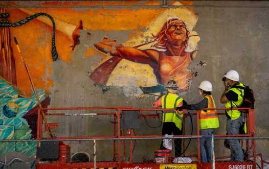 Iconic Olympics Mural Restored in Los Angeles