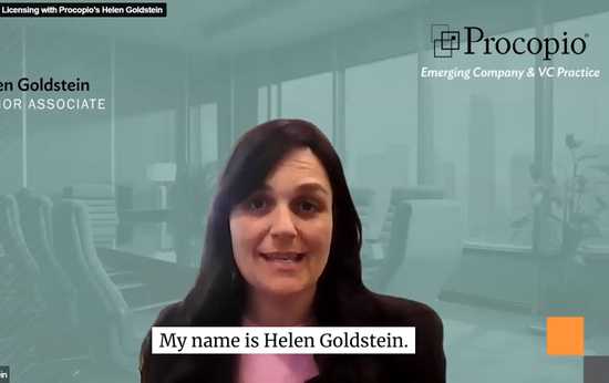 Startup Licensing with Helen Goldstein