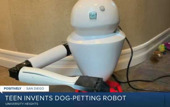 Teen Inventor Develops Patent-Pending Robotic Tool for Dog Owners