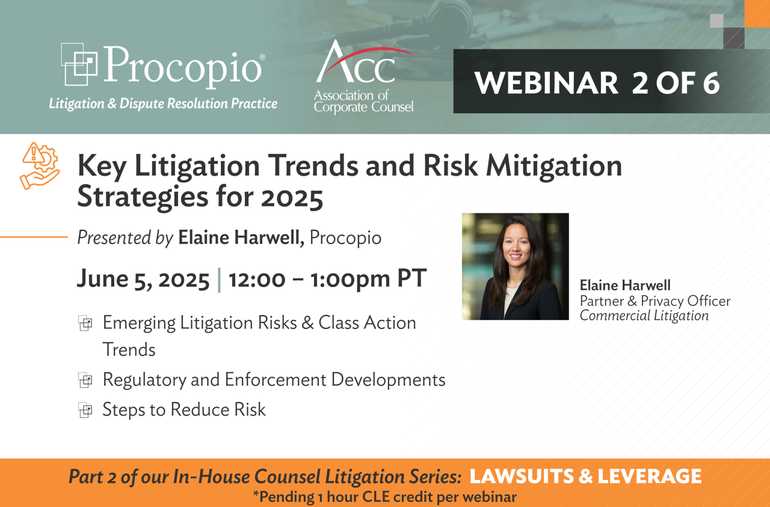 Key Litigation Trends and Risk Mitigation Strategies for 2025: Lawsuits and Leverage Series