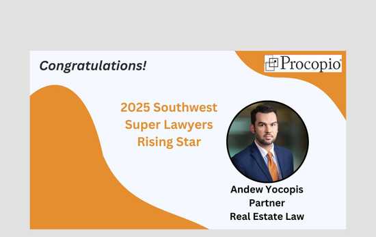 Andrew Yocopis Named a Southwest Super Lawyers Rising for Sixth Straight Year