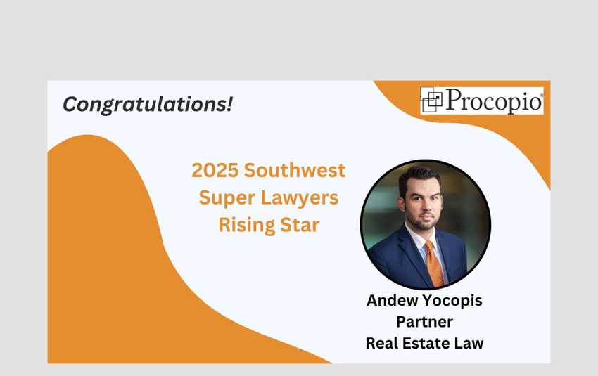 Andrew Yocopis Named a Southwest Super Lawyers Rising for Sixth Straight Year
