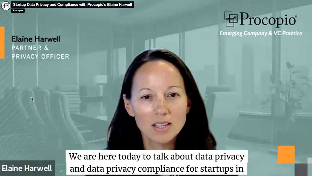 Startup Data Privacy and Compliance with Elaine Harwell
